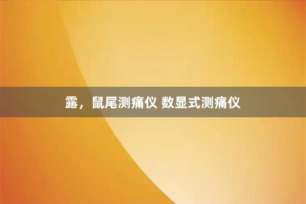 露，鼠尾测痛仪 数显式测痛仪